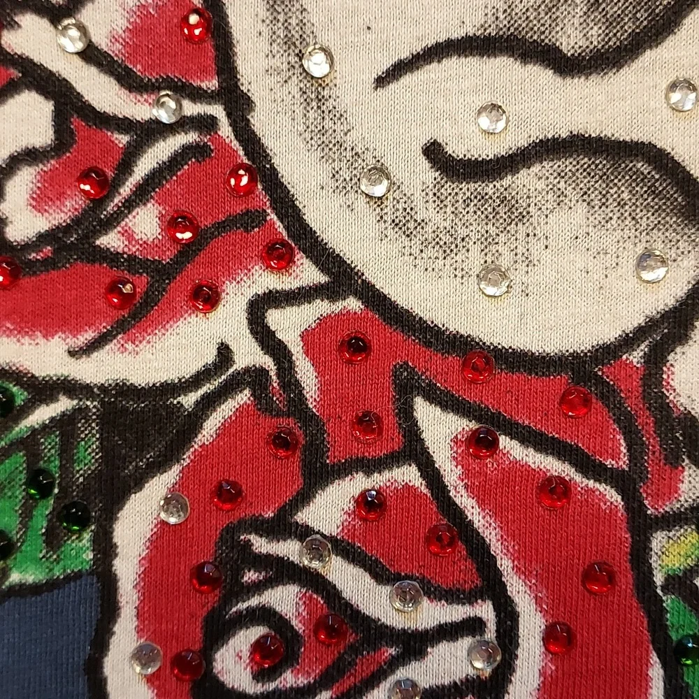 NWT Vintage Ed Hardy Skull & Roses Graphic Tee by Christian Audigier - Picture 5 of 10